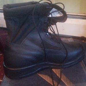MENS Navy hot weather safety toe boots